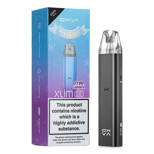 Oxva Xlim SE Pod Kit - Black - PJW Vapes | Glasgow Vape Wholesaler