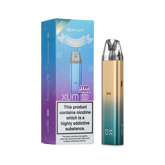 Oxva Xlim SE Pod Kit - Green Gold - PJW Vapes | Glasgow Vape Wholesaler