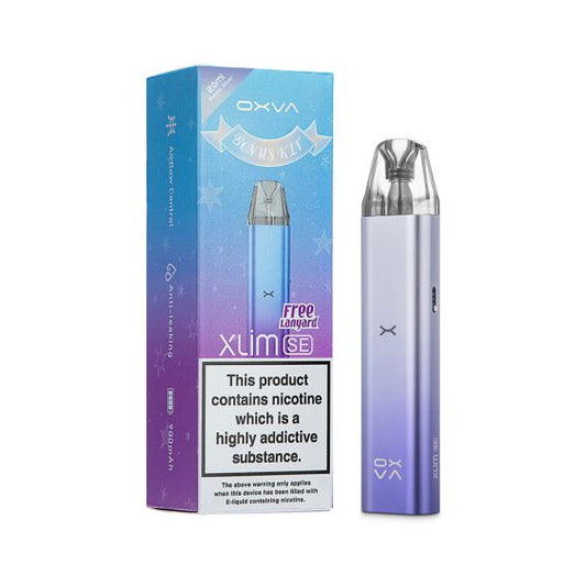 Oxva Xlim SE Pod Kit - Purple Silver - PJW Vapes | Glasgow Vape Wholesaler