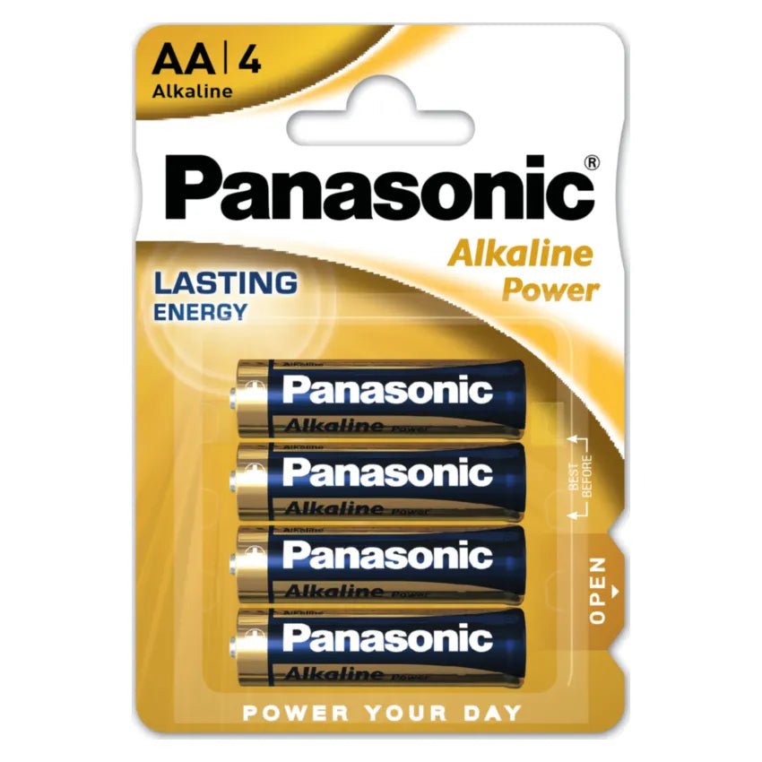 Panasonic - AA Battery - Bronze Alkaline Power - 4 Pack - PJW Vapes | Glasgow Vape Wholesaler