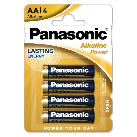 Panasonic - AA Battery - Bronze Alkaline Power - 4 Pack - PJW Vapes | Glasgow Vape Wholesaler