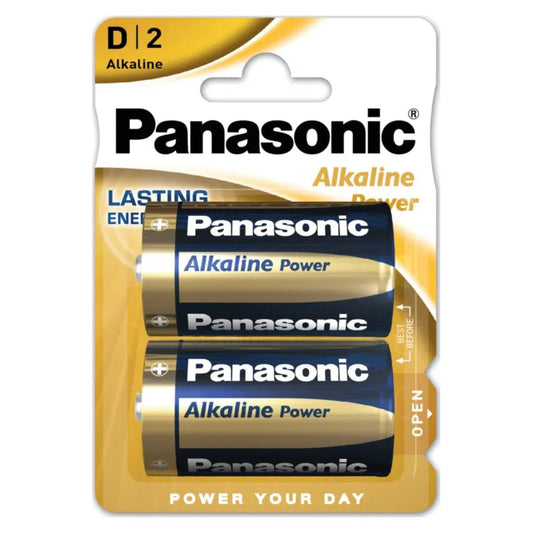 Panasonic - D Battery - Bronze Alkaline Power - 2 Pack - PJW Vapes | Glasgow Vape Wholesaler