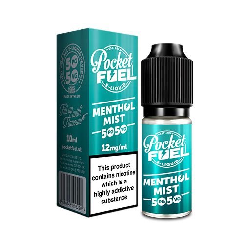 Pocket Fuel 50/50 - 10ml - Menthol Mist - PJW Vapes | Glasgow Vape Wholesaler
