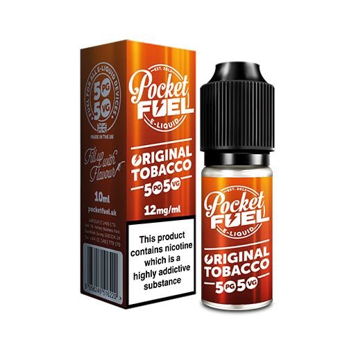 Pocket Fuel 50/50 - 10ml - Original Tobacco - PJW Vapes | Glasgow Vape Wholesaler