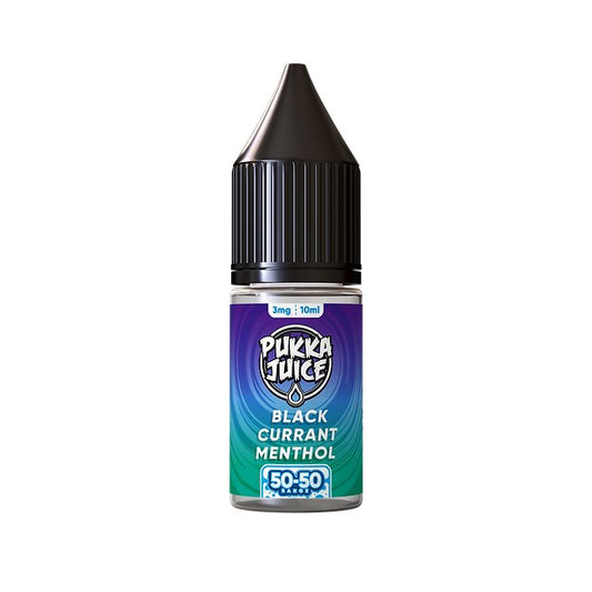 Pukka Juice 50/50 - 10ml - Blackcurrant Menthol - PJW Vapes | Glasgow Vape Wholesaler