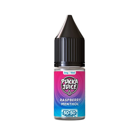 Pukka Juice 50/50 - 10ml - Raspberry Menthol - PJW Vapes | Glasgow Vape Wholesaler