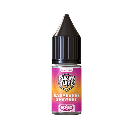Pukka Juice 50/50 - 10ml - Raspberry Sherbet - PJW Vapes | Glasgow Vape Wholesaler
