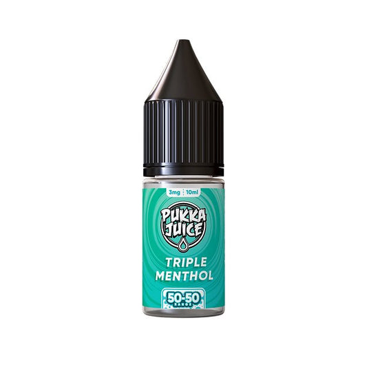 Pukka Juice 50/50 - 10ml - Triple Menthol - PJW Vapes | Glasgow Vape Wholesaler