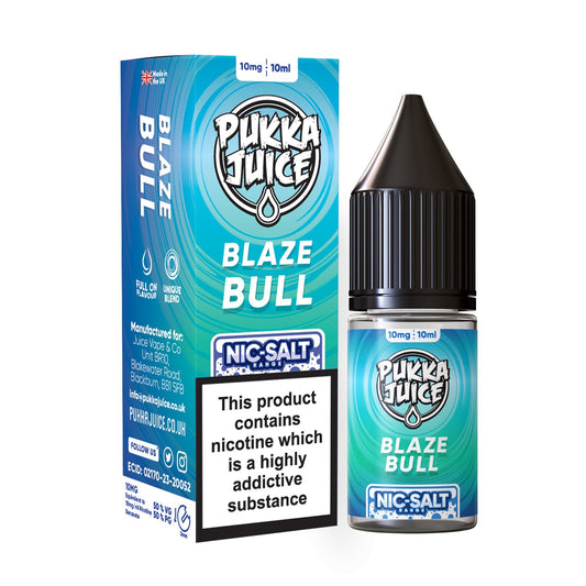 Pukka Juice Nic Salt - 10ml - Blaze Bull - PJW Vapes | Glasgow Vape Wholesaler