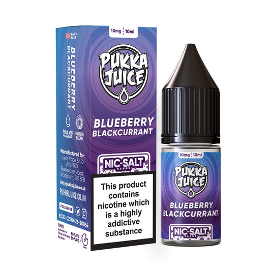 Pukka Juice Nic Salt - 10ml - Blueberry Blackcurrant - PJW Vapes | Glasgow Vape Wholesaler