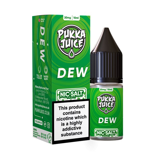 Pukka Juice Nic Salt - 10ml - Dew - PJW Vapes | Glasgow Vape Wholesaler