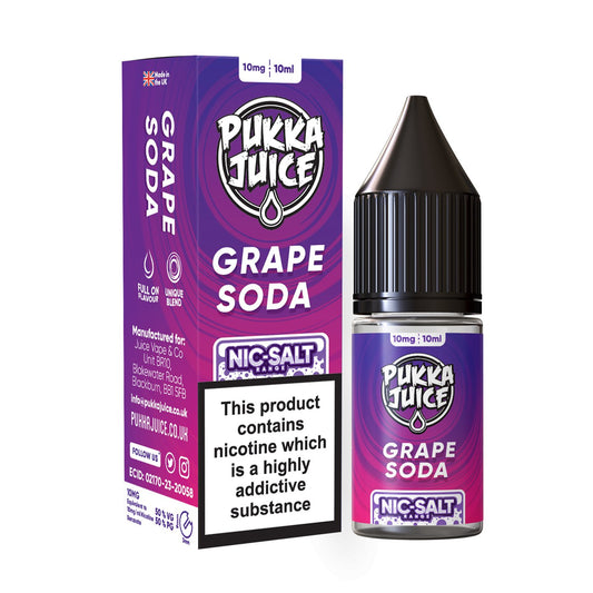 Pukka Juice Nic Salt - 10ml - Grape Soda - PJW Vapes | Glasgow Vape Wholesaler