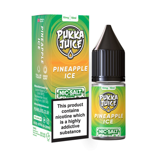 Pukka Juice Nic Salt - 10ml - Pineapple Ice - PJW Vapes | Glasgow Vape Wholesaler