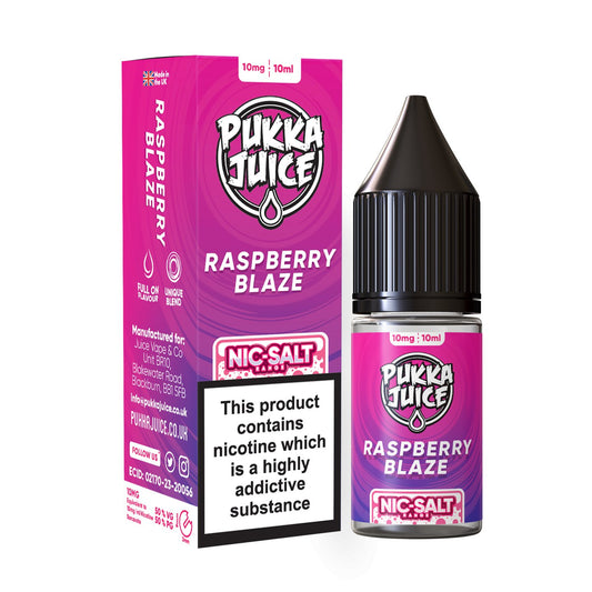 Pukka Juice Nic Salt - 10ml - Raspberry Blaze - PJW Vapes | Glasgow Vape Wholesaler