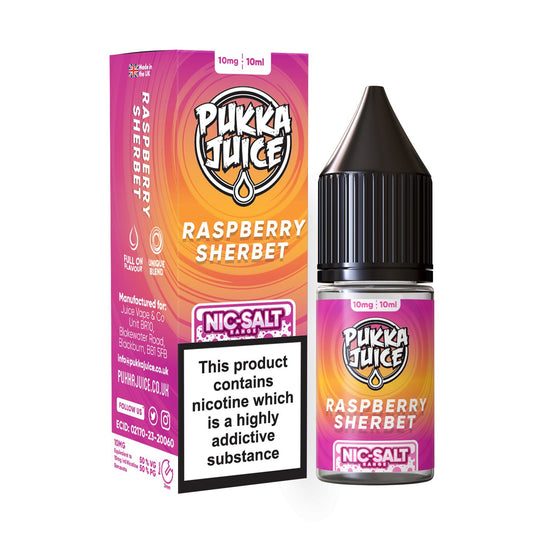 Pukka Juice Nic Salt - 10ml - Raspberry Sherbet - PJW Vapes | Glasgow Vape Wholesaler