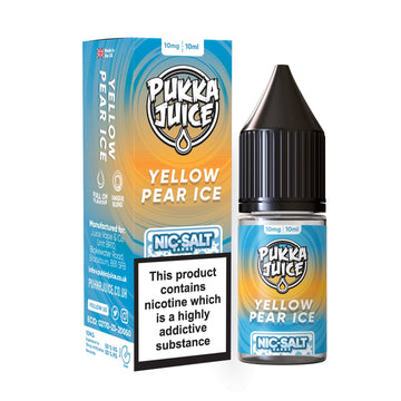 Pukka Juice Nic Salt - 10ml - Yellow Pear Ice - PJW Vapes | Glasgow Vape Wholesaler