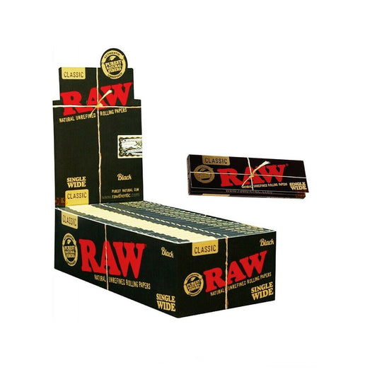 Raw - Black Single Wide - PJW Vapes | Glasgow Vape Wholesaler