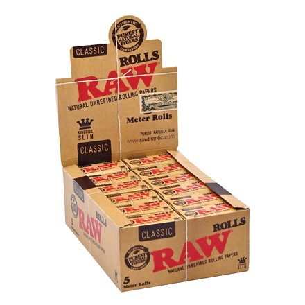 Raw - Classic King Size Slim 5m Rolls - PJW Vapes | Glasgow Vape Wholesaler