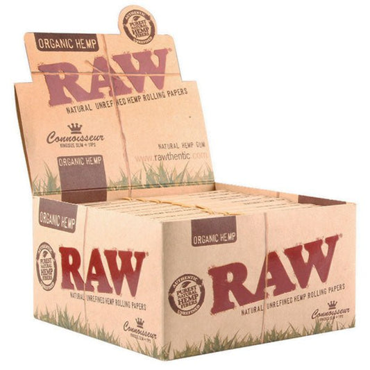 Raw - Organic Connoisseur King Size Slim + Tips - PJW Vapes | Glasgow Vape Wholesaler