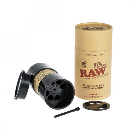 Raw - Six Shooter Cone Filler - PJW Vapes | Glasgow Vape Wholesaler