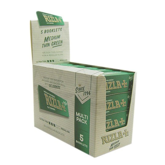 Rizla - Medium Thin Green Papers - 20 Pack - PJW Vapes | Glasgow Vape Wholesaler