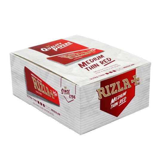 Rizla - Medium Thin Red Papers - King Size - PJW Vapes | Glasgow Vape Wholesaler