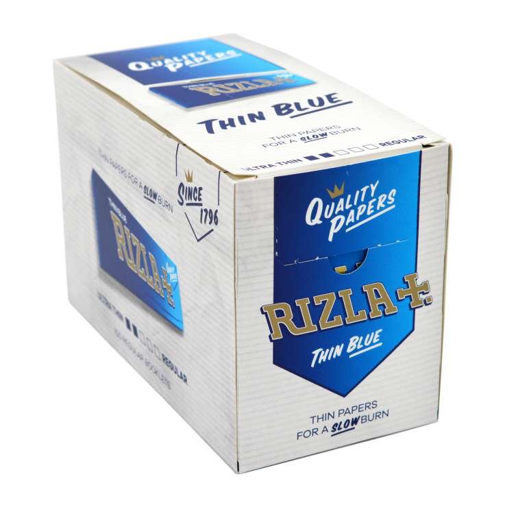 Rizla - Thin Blue Papers - Regular - PJW Vapes | Glasgow Vape Wholesaler