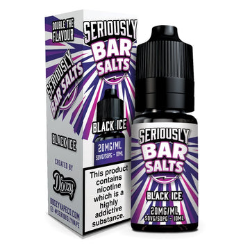 Seriously Bar Nic Salt - 10ml - Black Ice - PJW Vapes | Glasgow Vape Wholesaler