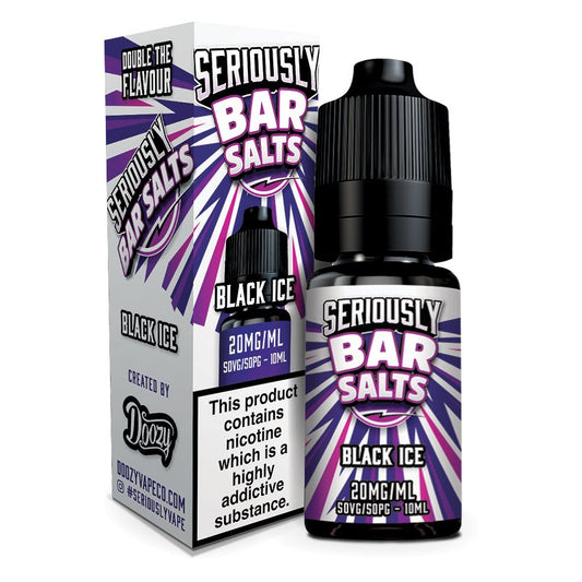 Seriously Bar Nic Salt - 10ml - Black Ice - PJW Vapes | Glasgow Vape Wholesaler