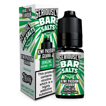Seriously Bar Nic Salt - 10ml - Kiwi Passion Guava - PJW Vapes | Glasgow Vape Wholesaler