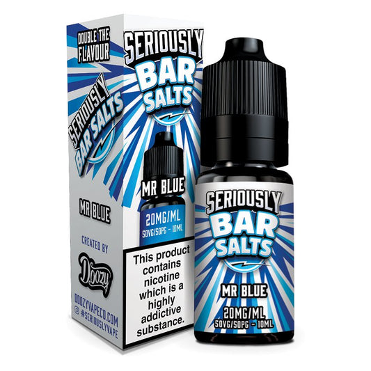 Seriously Bar Nic Salt - 10ml - Mr Blue - PJW Vapes | Glasgow Vape Wholesaler