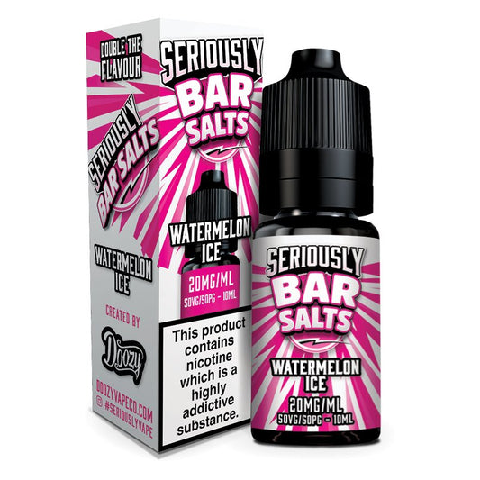 Seriously Bar Nic Salt - 10ml - Watermelon Ice - PJW Vapes | Glasgow Vape Wholesaler