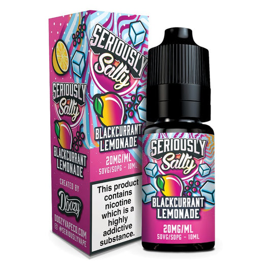 Seriously Nic Salt - 10ml - Blackcurrant Lemonade - PJW Vapes | Glasgow Vape Wholesaler