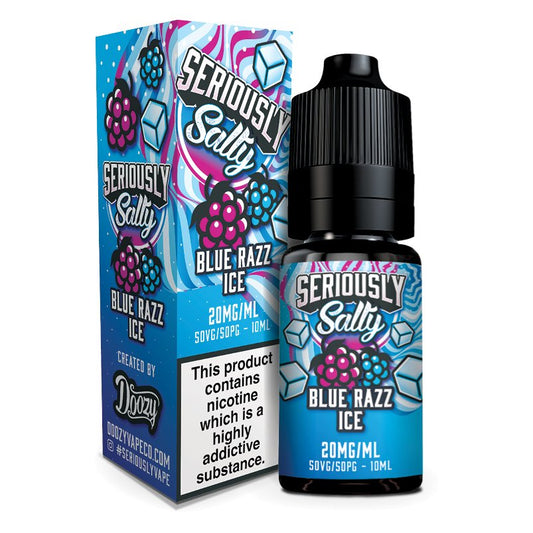 Seriously Nic Salt - 10ml - Blue Razz Ice - PJW Vapes | Glasgow Vape Wholesaler