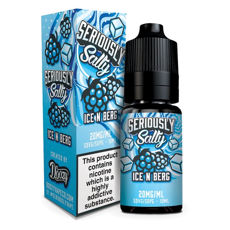 Seriously Nic Salt - 10ml - Ice n Berg - PJW Vapes | Glasgow Vape Wholesaler