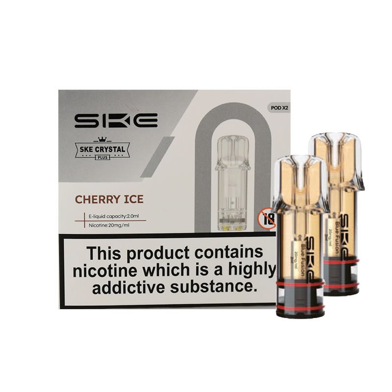 SKE Crystal Plus Perfilled Pods - Cherry Ice - PJW Vapes | Glasgow Vape Wholesaler