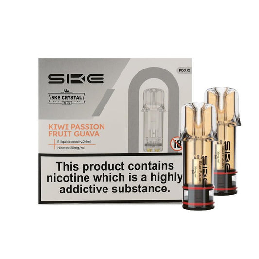 SKE Crystal Plus Perfilled Pods - Kiwi Guava Passionfruit - PJW Vapes | Glasgow Vape Wholesaler