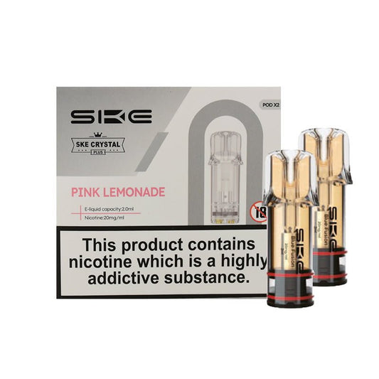 SKE Crystal Plus Perfilled Pods - Pink Lemonade - PJW Vapes | Glasgow Vape Wholesaler