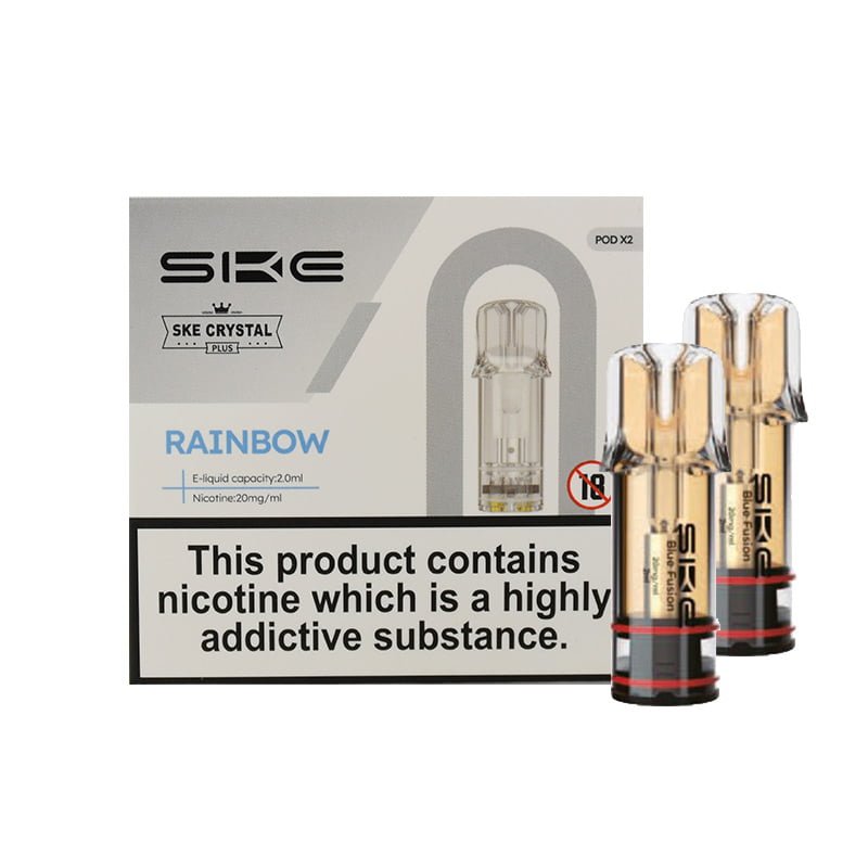 SKE Crystal Plus Perfilled Pods - Rainbow - PJW Vapes | Glasgow Vape Wholesaler