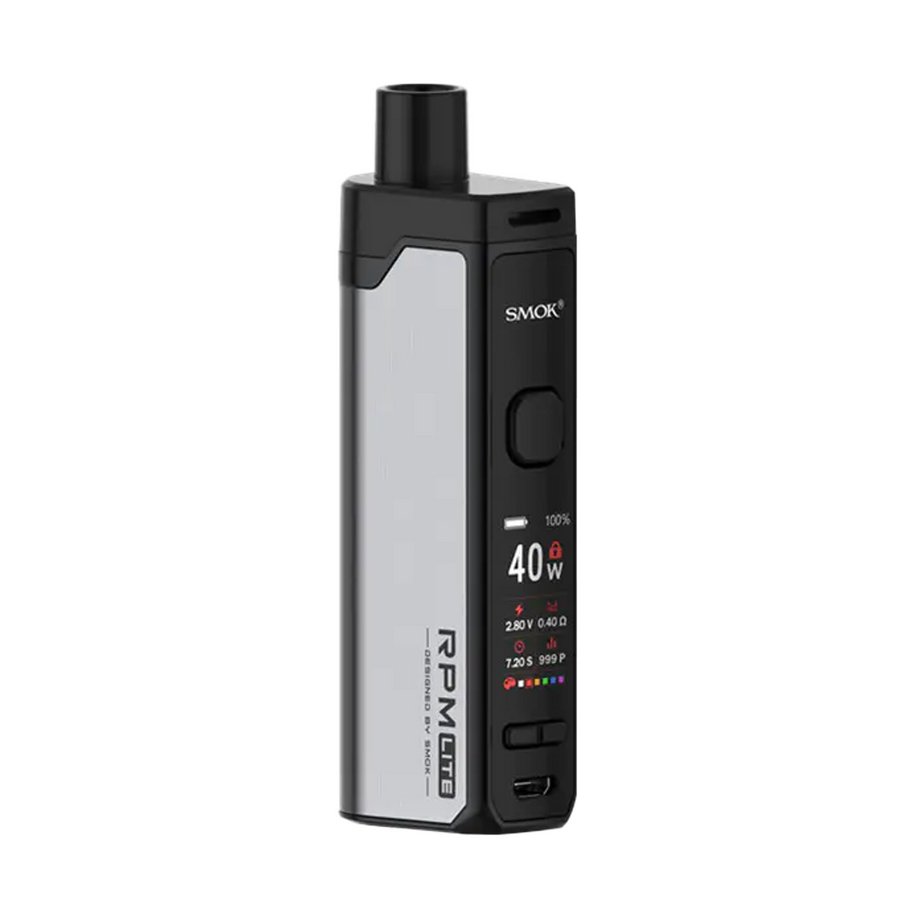 SMOK RPM Lite 40W Pod Mod Kit - Silver - PJW Vapes | Glasgow Vape Wholesaler