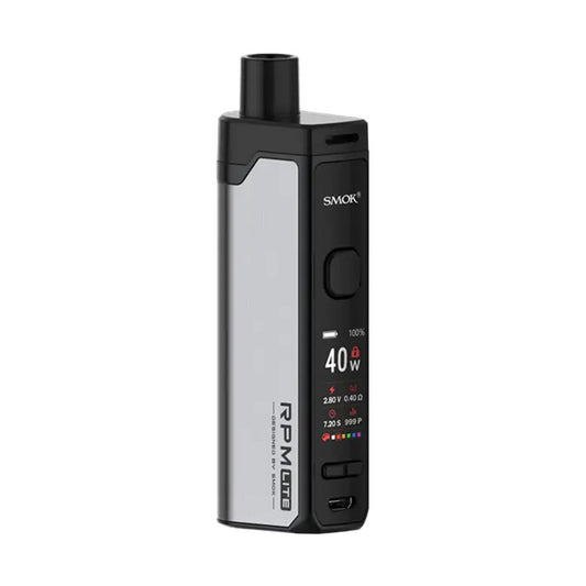 SMOK RPM Lite 40W Pod Mod Kit - Silver - PJW Vapes | Glasgow Vape Wholesaler