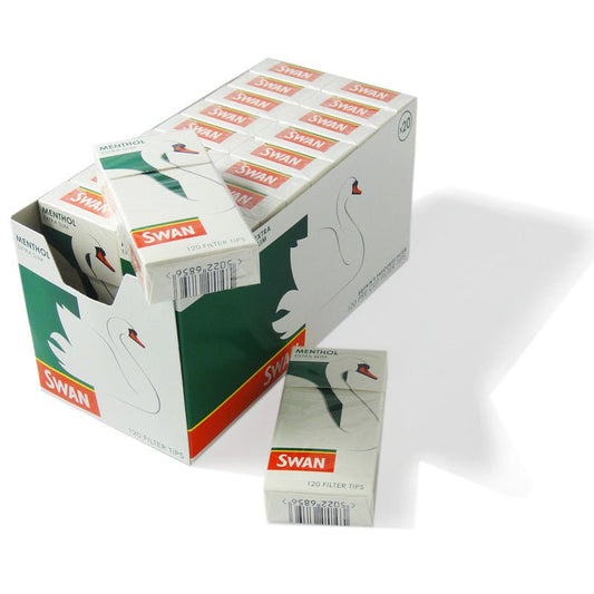 Swan - Extra Slim Menthol Filter Tips - PJW Vapes | Glasgow Vape Wholesaler