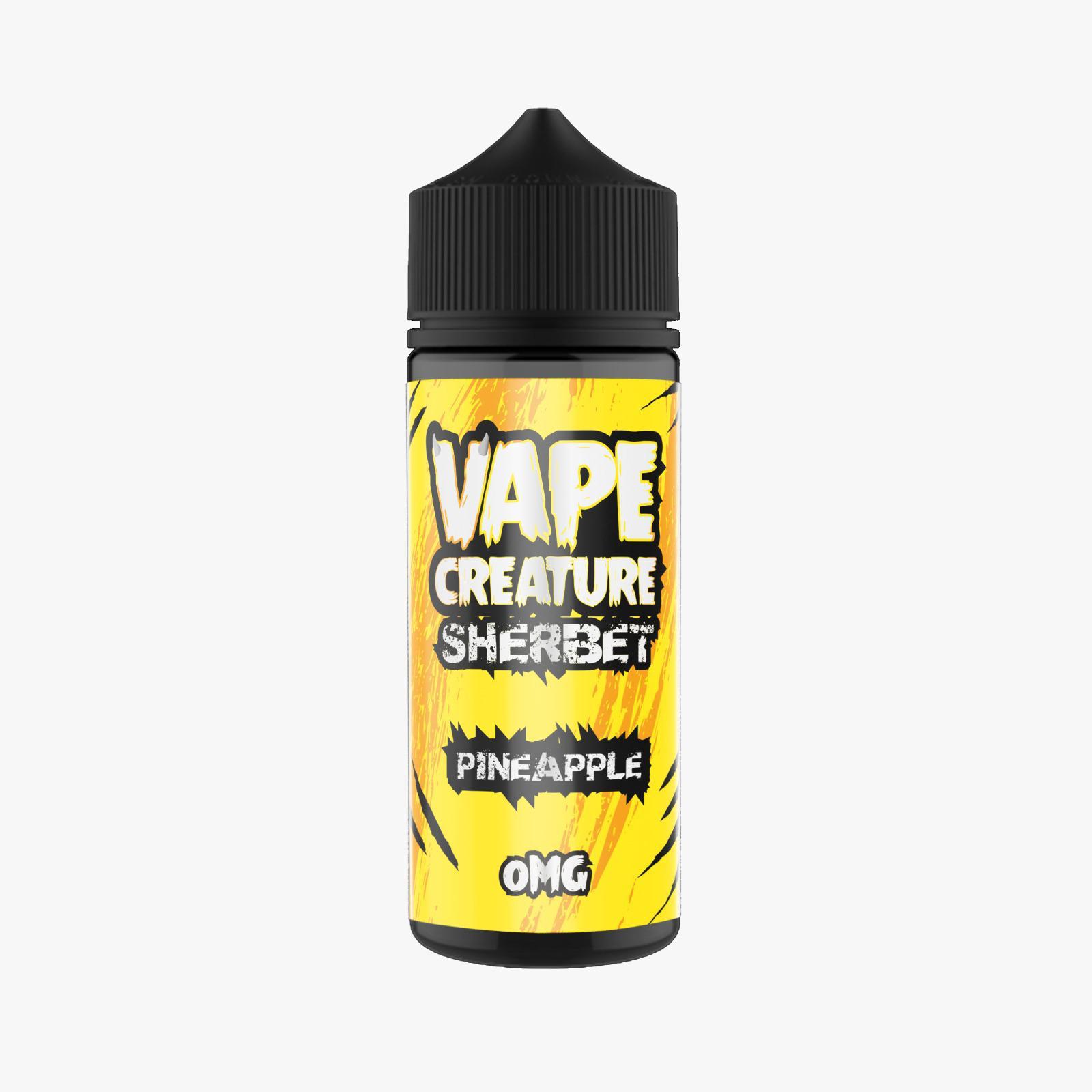 Vape Creature Sherbet - 100ML - Pineapple - PJW Vapes | Glasgow Vape Wholesaler