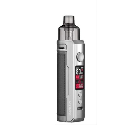 Voopoo Drag X Pod Kit - Silver Dark Grey - PJW Vapes | Glasgow Vape Wholesaler