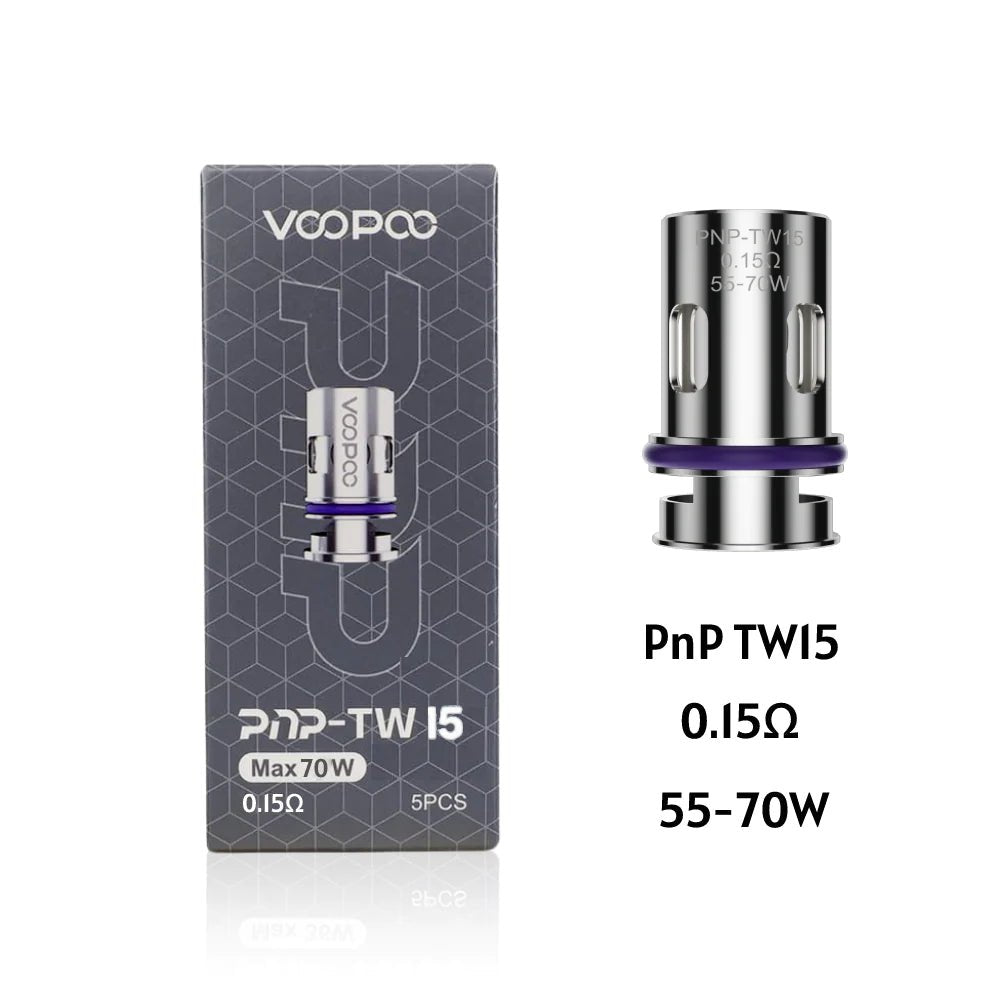 Voopoo - PNP TW15 Coil - 0.15 Ohm - PJW Vapes | Glasgow Vape Wholesaler