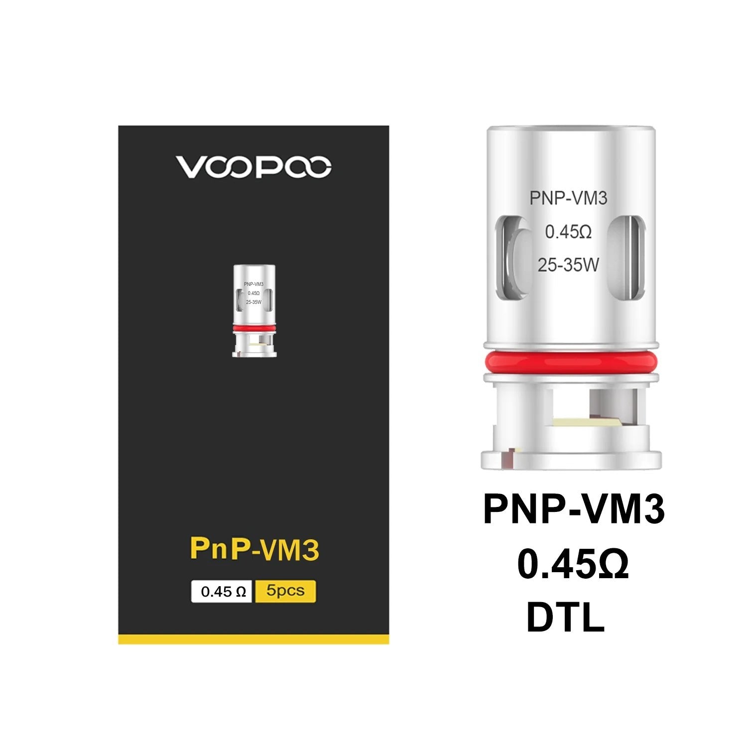 Voopoo - PNP VM3 Coil - 0.45 Ohm - PJW Vapes | Glasgow Vape Wholesaler