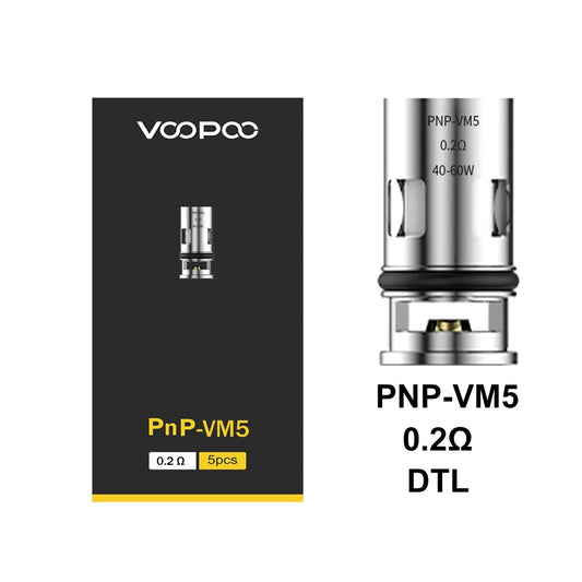 Voopoo - PNP VM5 Coil - 0.2 Ohm - PJW Vapes | Glasgow Vape Wholesaler