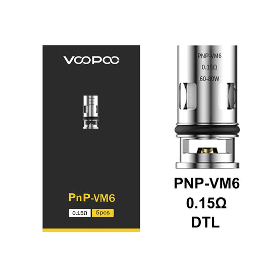 Voopoo - PNP VM6 - 0.15 Ohm - PJW Vapes | Glasgow Vape Wholesaler