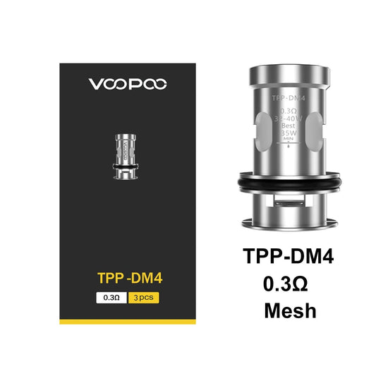 Voopoo - TPP DM4 Coil - 0.3 Ohm - PJW Vapes | Glasgow Vape Wholesaler