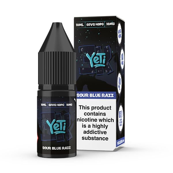 Yeti 3K Bar Salt - 10ml - Sour Blue Razz - PJW Vapes | Glasgow Vape Wholesaler